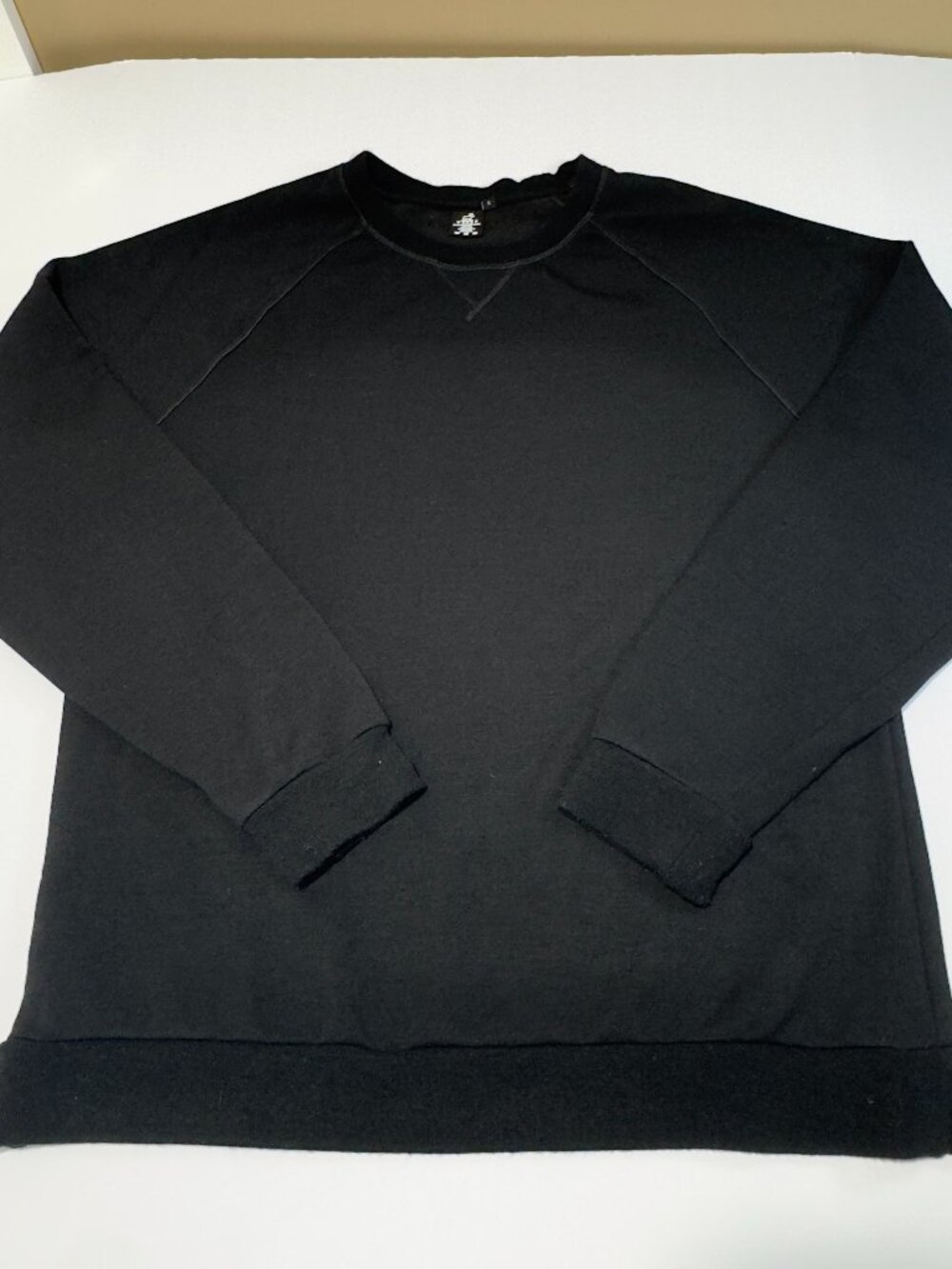 Woolx Merino Bailey Sweatshirt Women's Small Black Pullover Stretch Performance